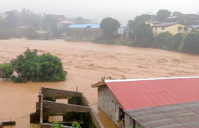 8 killed in landslides and floods in Sierra Leone