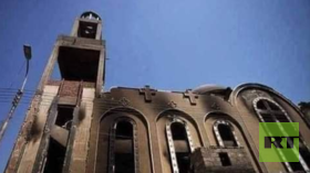 Egypt’s Coptic Church: 41 people were killed in a big fire at a church west of Cairo.