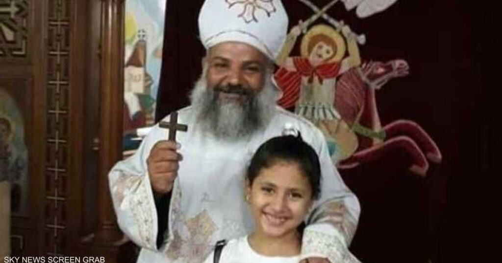 The fire kills the priest of Abu Sefein Church.