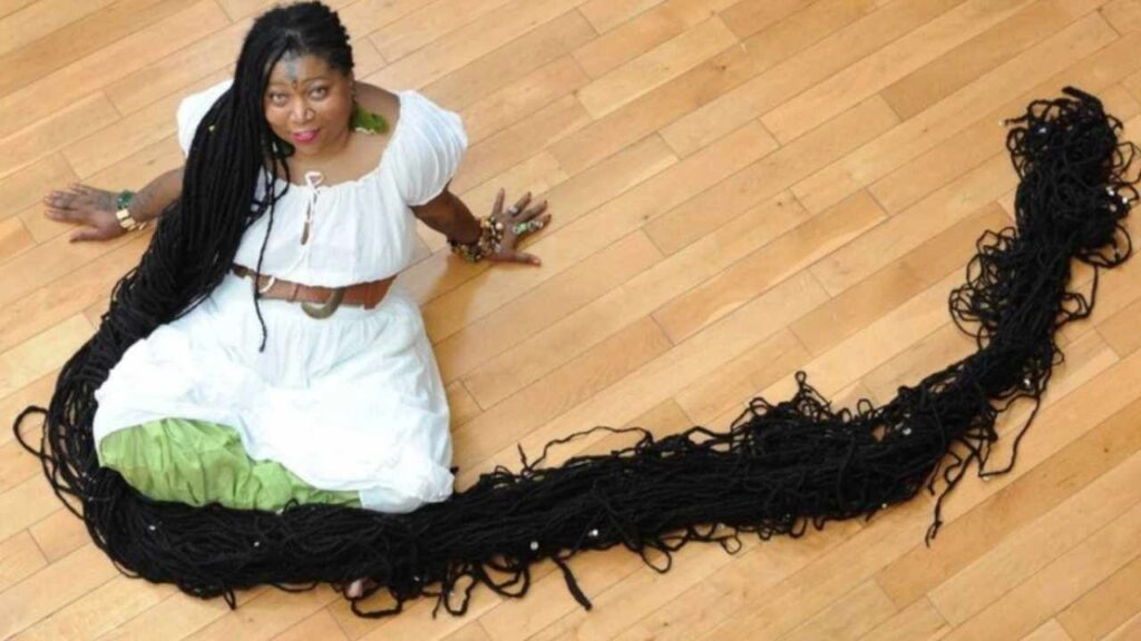 The woman with the longest hair in the world breaks her record