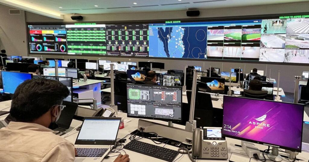 Watching and listening Doha uses  special  technologies to monitor World Cup venues.