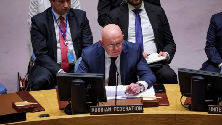 Russia uses its “veto” against its condemnation of the annexation of Ukrainian territory