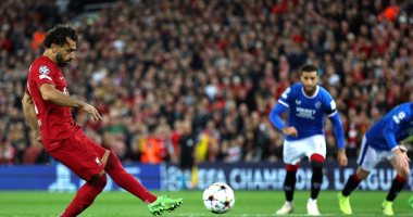 Mohamed Salah shines in Liverpool’s 2-0 victory over Rangers in the Champions League