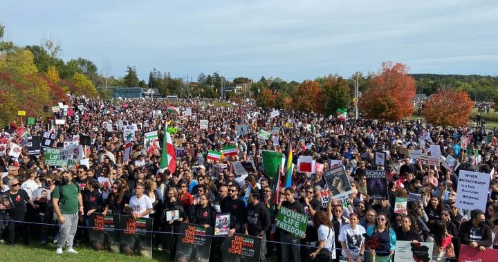 More than 50K attend Richmond Hill, Ont. protest against Iranian government