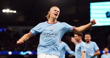 Haaland shines and scores as Manchester City advance against Copenhagen with three goals in the first half