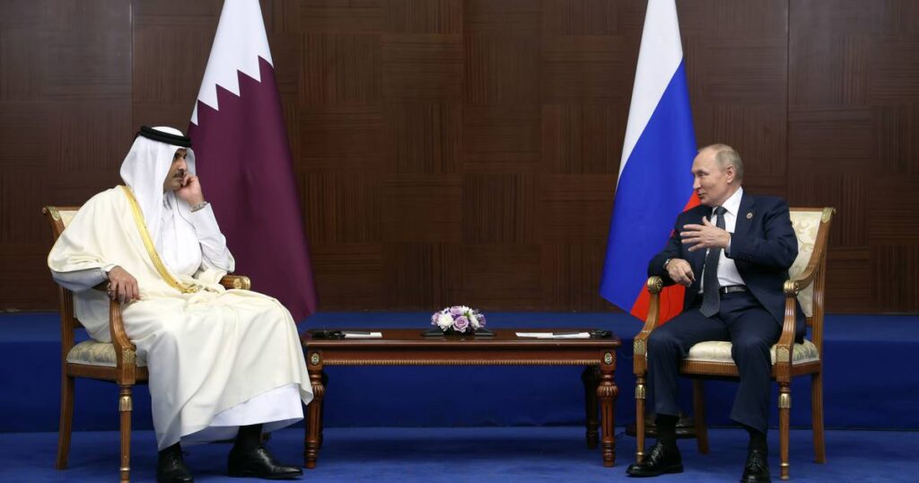 Qatar emir thanks Putin for support in organising FIFA World Cup