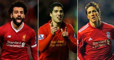 In numbers .. Mohamed Salah’s goals with Liverpool more than Suarez + Torres