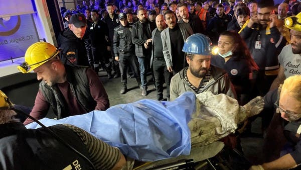 They trapped under the ground .. 14 people were killed by an explosion of a coal mine in Turkey