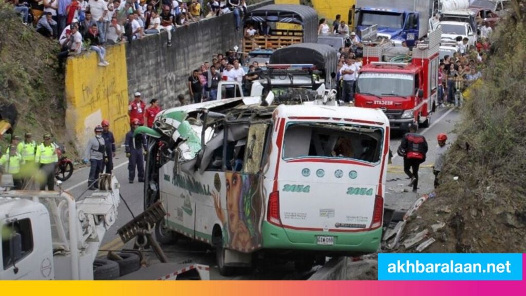 At least 20 people were killed in a traffic accident in Colombia