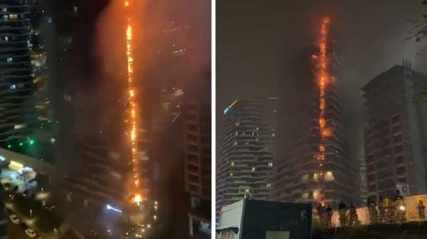 Watch a huge fire that almost devoured a 24 -storey building in Istanbul