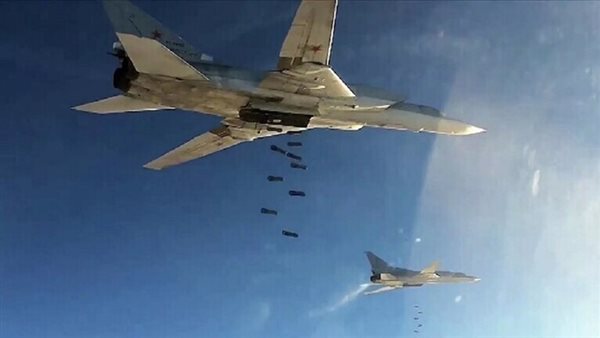 The Russian Air Force is carrying out strikes in northwestern Syria