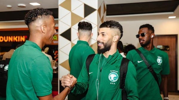 The Saudi national team mission arrives in Abu Dhabi