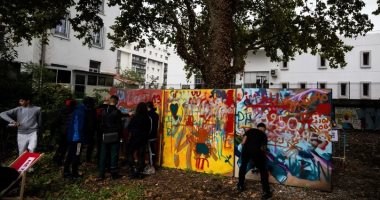 Lyon Festival displays street art murals for 47 participants from the countries of the world .. Pictures