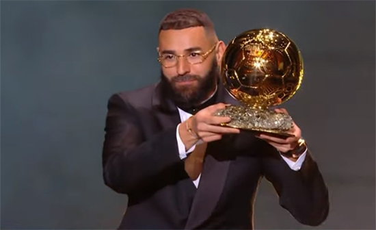 Karim Benzema crowns the golden ball