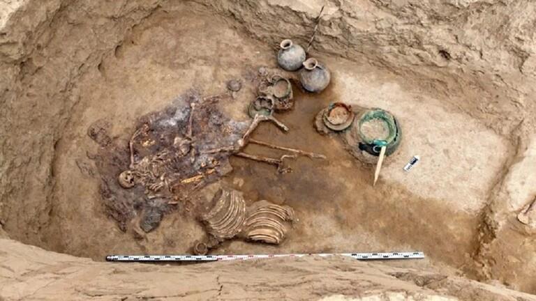 Image .. The body of a fighter has been found 2000 years ago