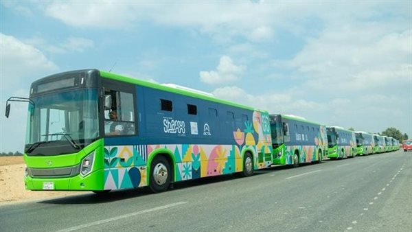 The start of the movement of electrical buses to Sharm El Sheikh to transport the guests of the “Cop27” conference