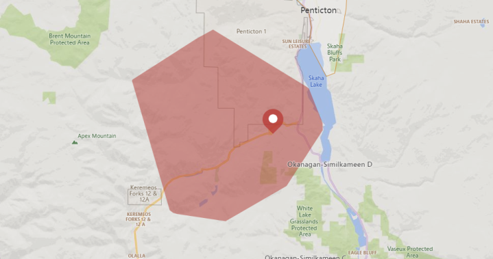 Over 1,000 customers near Penticton, B.C. without power: FortisBC