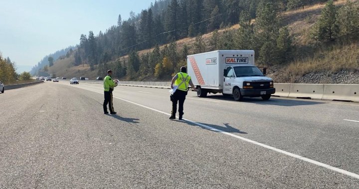 Kelowna RCMP, BCAA remind drivers to ‘slow down and move over’