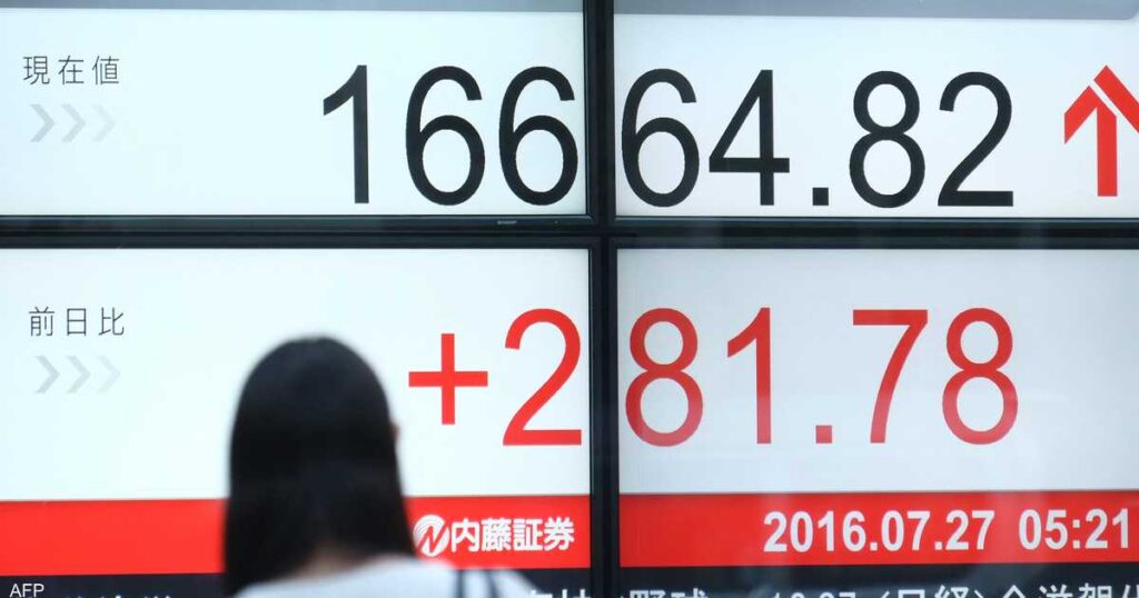 Japan shares rise with strong profit data for American companies