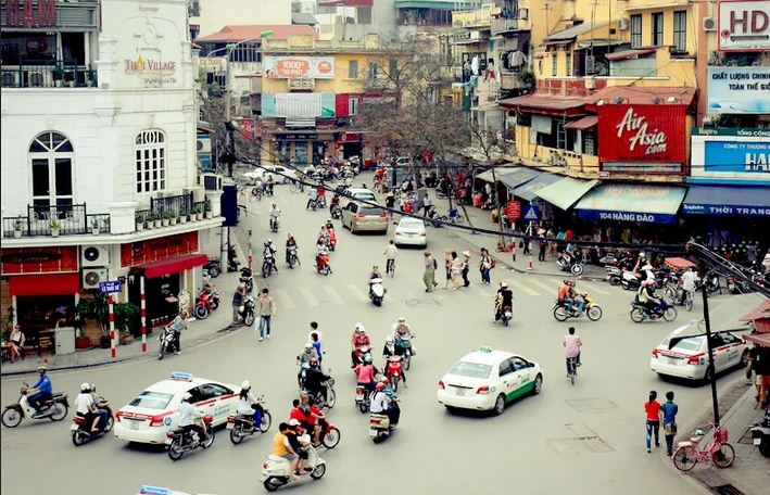 Riksha is still a favorite way for tourist tours in the streets of Hanoi