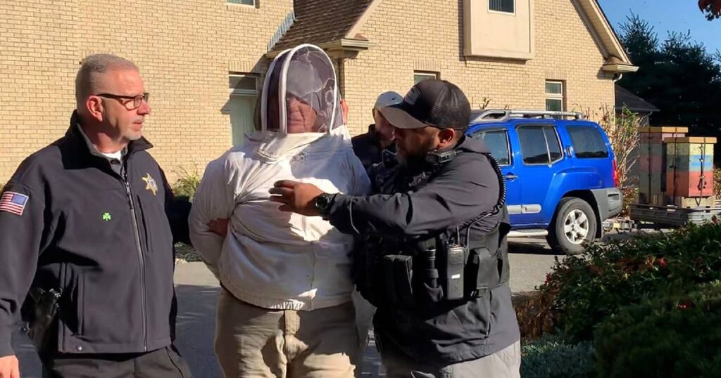 US woman accused of freeing swarm of bees on police officers