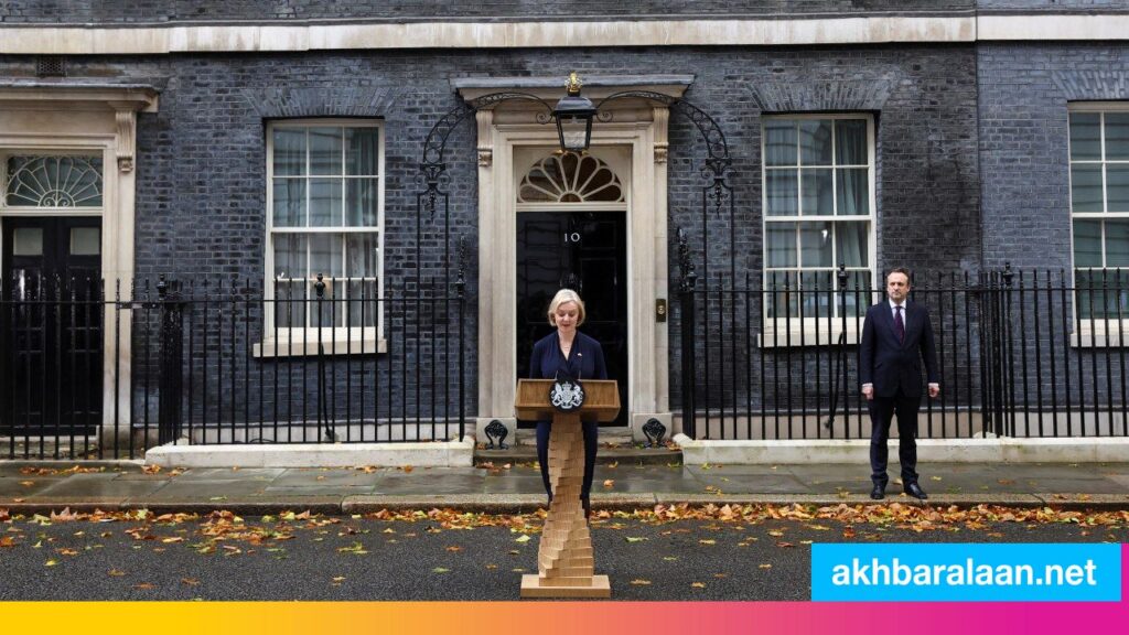 British Prime Minister Les Terrace announces her resignation from her position