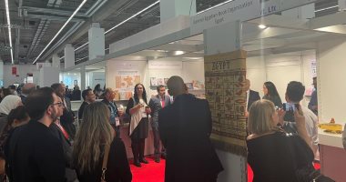 The Writers Committee pavilion in Frankfurt promotes the Cairo exhibition and its digital platform