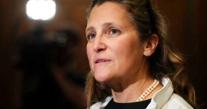 Danielle Smith’s comments on Russia-Ukraine war ‘frightening’: Freeland