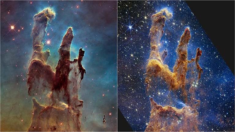 Pictures .. What are the pillars of creation that James Web portrayed and sparked global controversy?