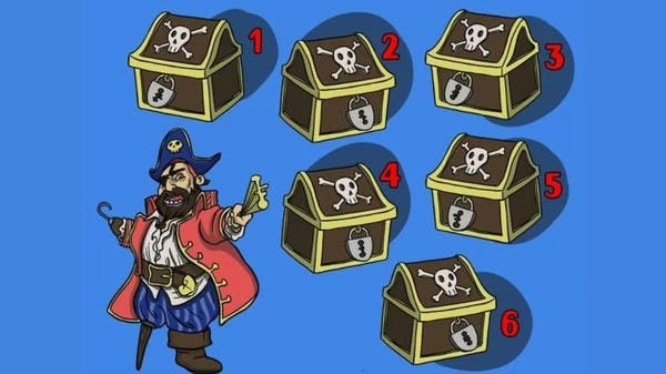 Help the pirate find the right lock for the key .. in front of you 11 seconds