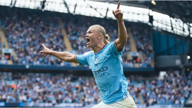 Halland records a double .. Manchester City defeats Brighton and chases Arsenal to the top of the Premier League