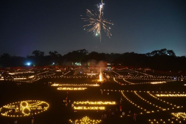 An Indian city hopes to achieve a new world record in the lights of the Diwali Festival