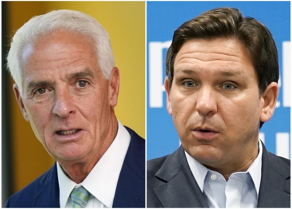 Florida Gov. DeSantis faces off against Crist in only debate