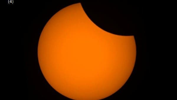 This is how the partial sun eclipse was monitored by the sky of Saudi Arabia