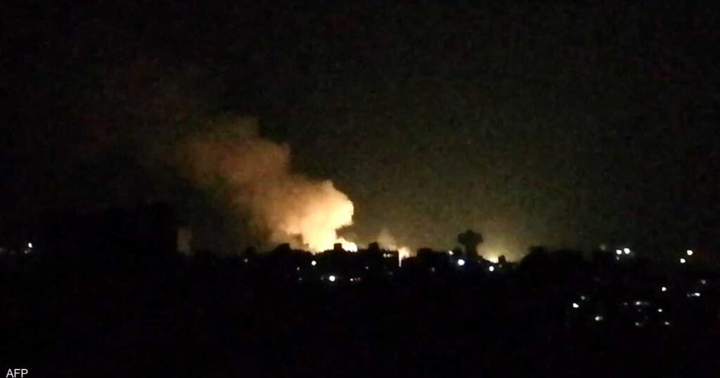 Video .. Syria announces the confrontation of Israeli missiles in the sky of Damascus