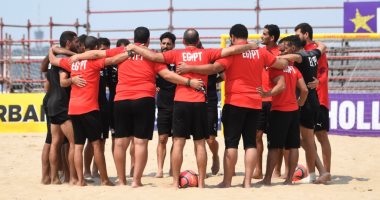 The President of the CAF attends the confrontation of Egypt and Senegal in the final of the African Nations Beach Ball