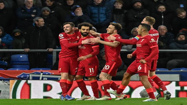 Mohamed Salah is leading the Liverpool attack against Leeds United in the English Premier League