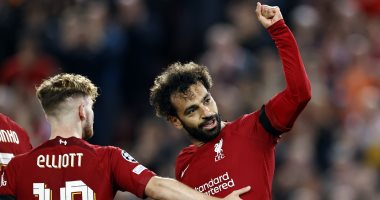 Mohamed Salah leads Liverpool’s attack against Rangers in the Champions League