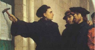 Martin Luther publishes his ninety -five messages in 1517 .. What is her relationship with ecclesiastical reform?