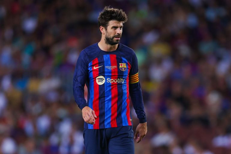 After 14 years of giving .. What did Pique presented in his football career?