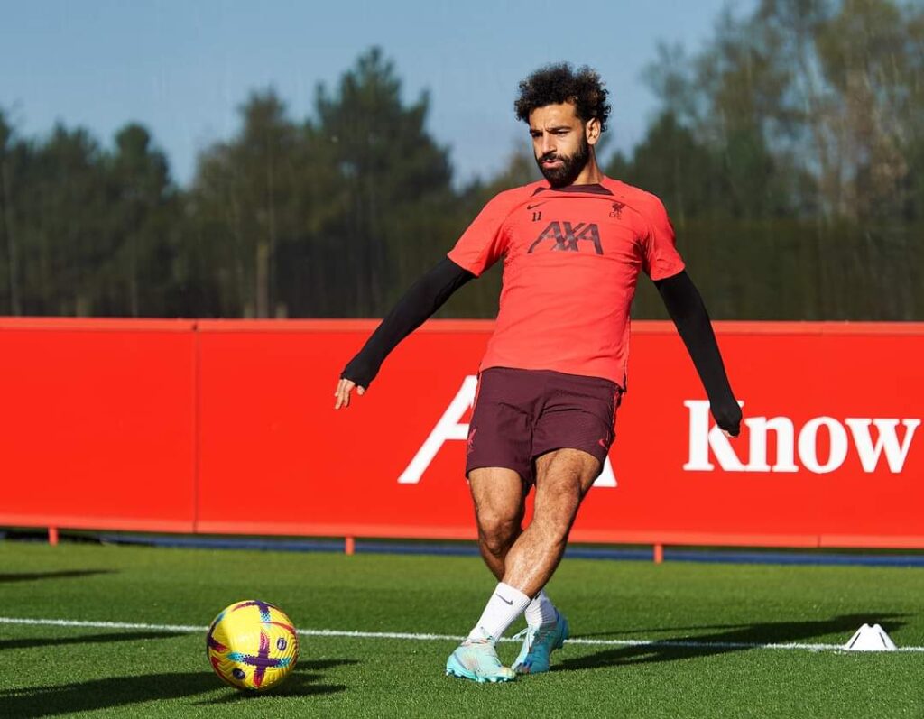 Salah continues to prepare with Liverpool to face Tottenham with the Premier League