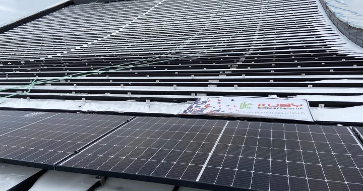 Solar panel installation begins on Edmonton’s 1st net-zero energy fire station