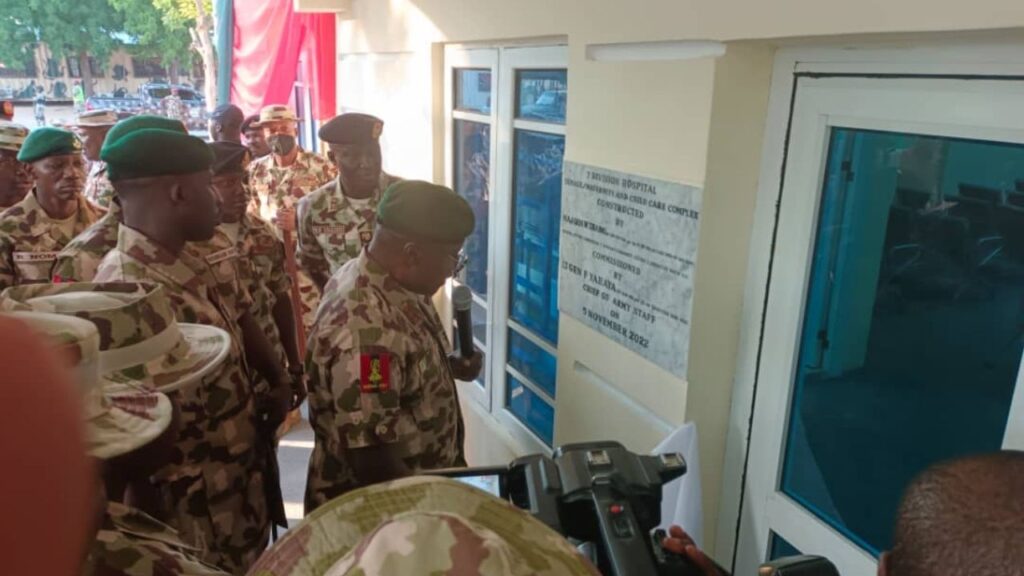 The Chief of Staff of the Nigeria Army tour in the northeast