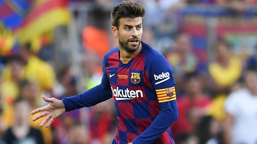 Pique at the top of the Barcelona list for the Almeria match