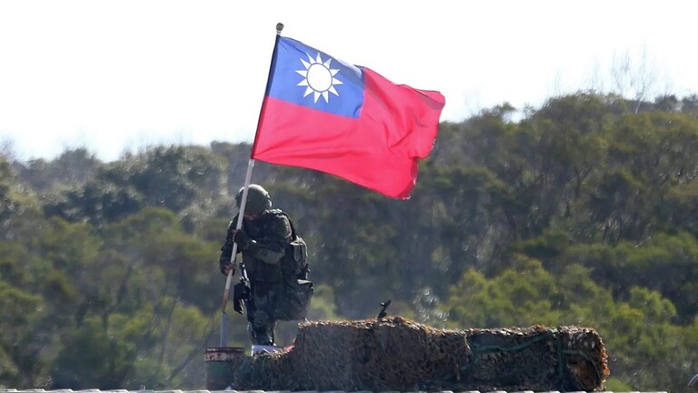 Taiwan is conducting training in the South China Sea