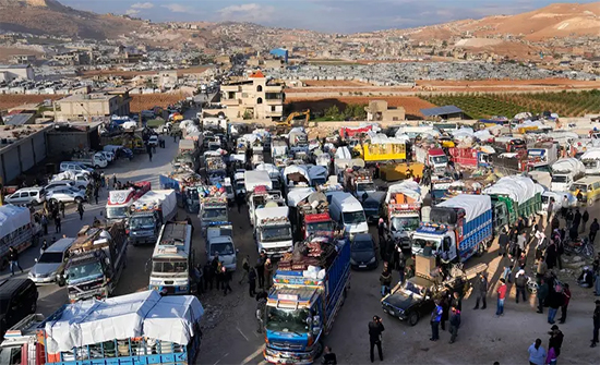 The second trip for a week .. Dozens of refugees return from Lebanon to Syria