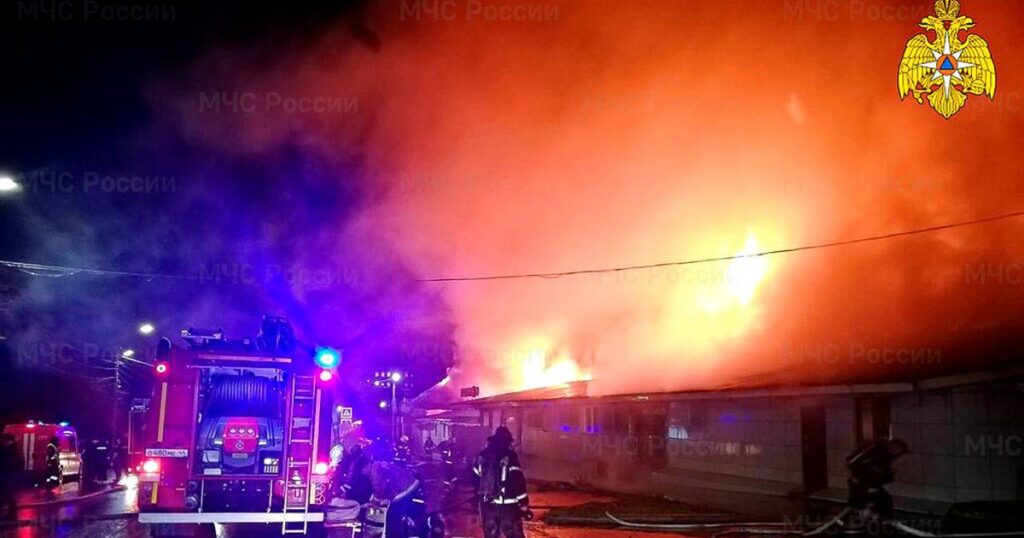 Russian cafe fire north of Moscow kills 13, injures 5