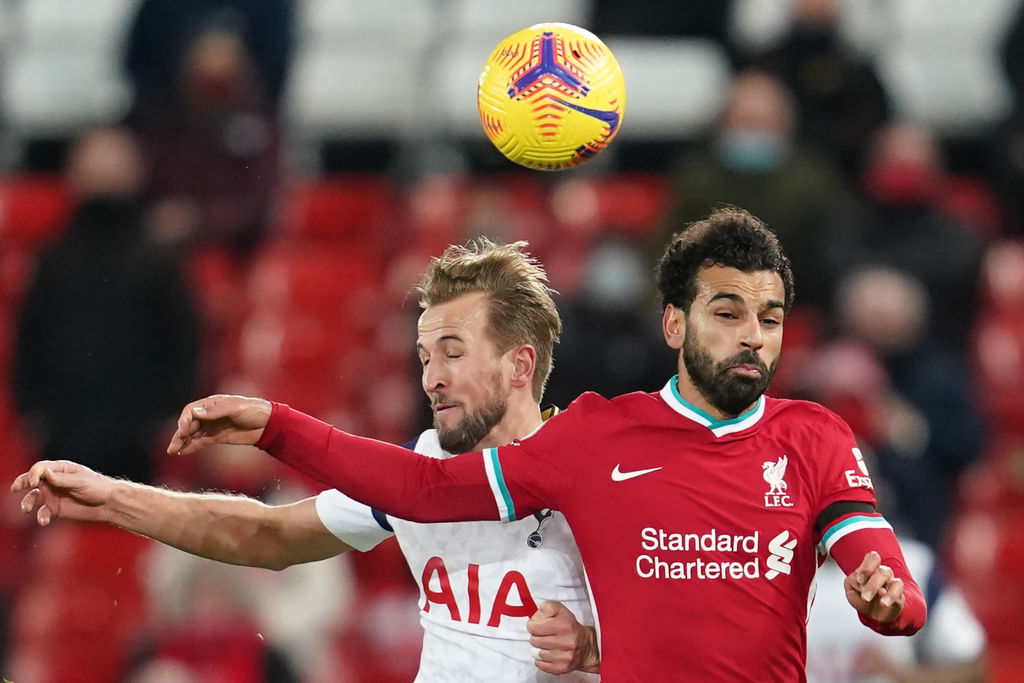 Salah is leading the Liverpool attack against Tottenham in the Premier League