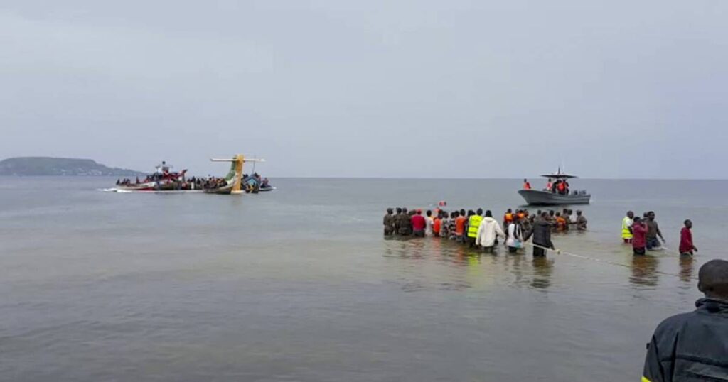 At least 19 dead after plane crashes into lake in Tanzania