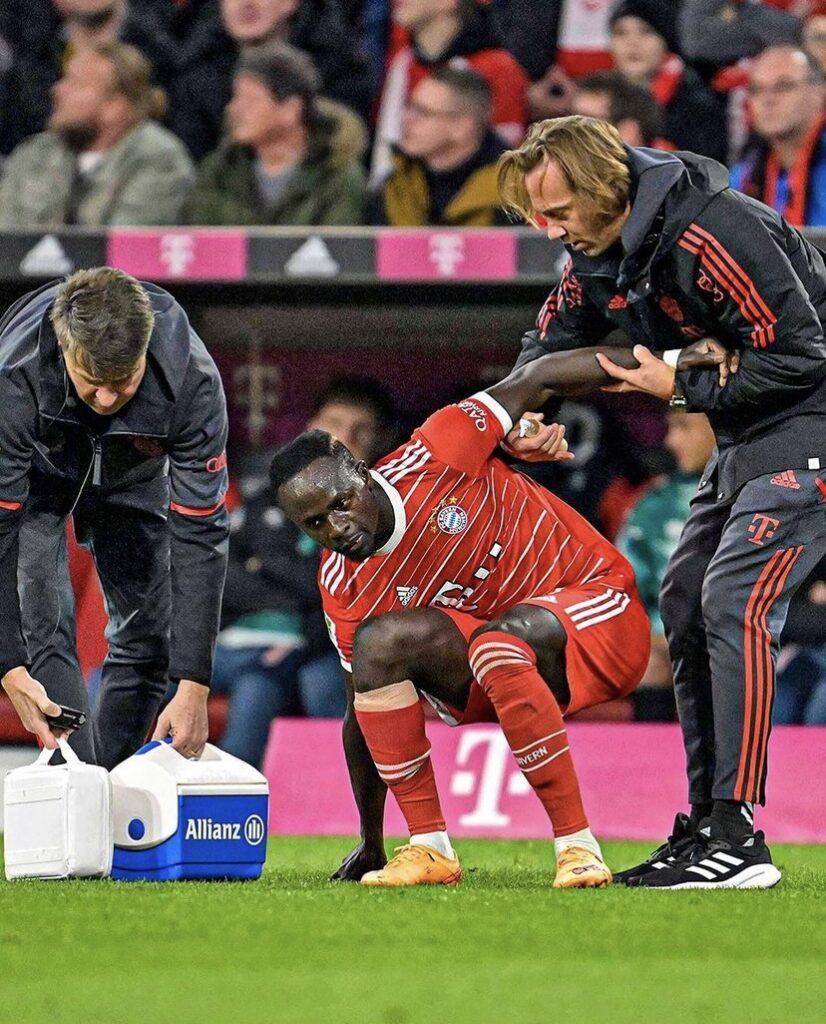 Mane is injured with Bayern Munich a few days before the start of the World Cup